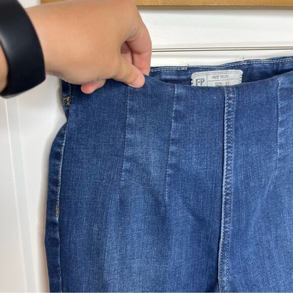 Free People Ultra High Rise Stretchy Skinny Ankle Jeans Size 25 - Picture 3 of 7